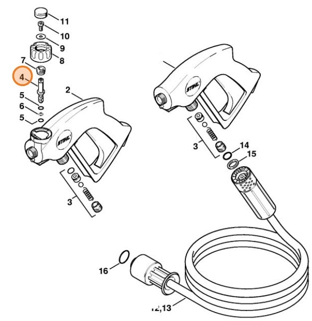 Zestaw uszczelek, Stihl 47320071055