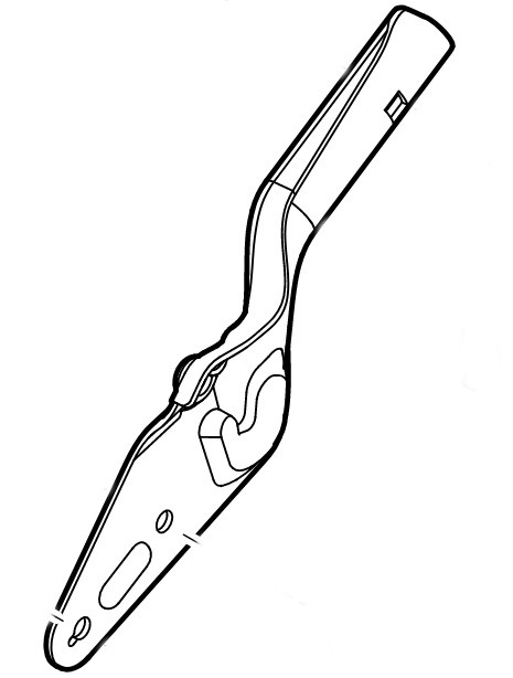 Dolna część uchwytu kierującego, str. prawa, Stihl 63717634807