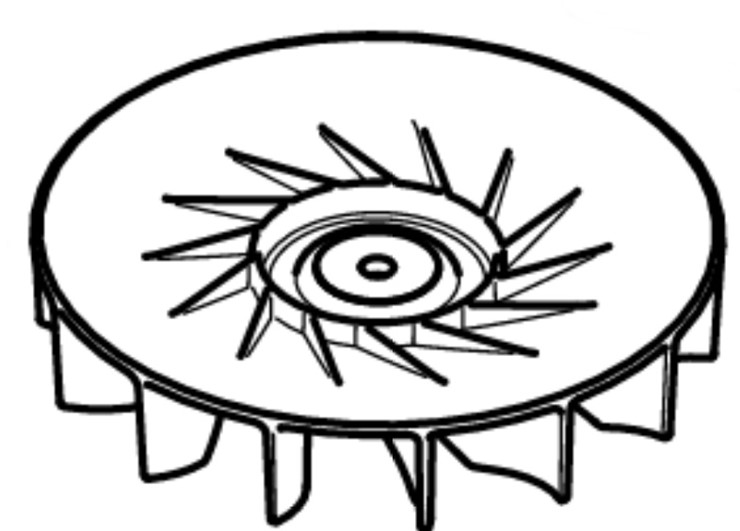 Koło łopatkowe dmuchawy, Stihl SA027043400