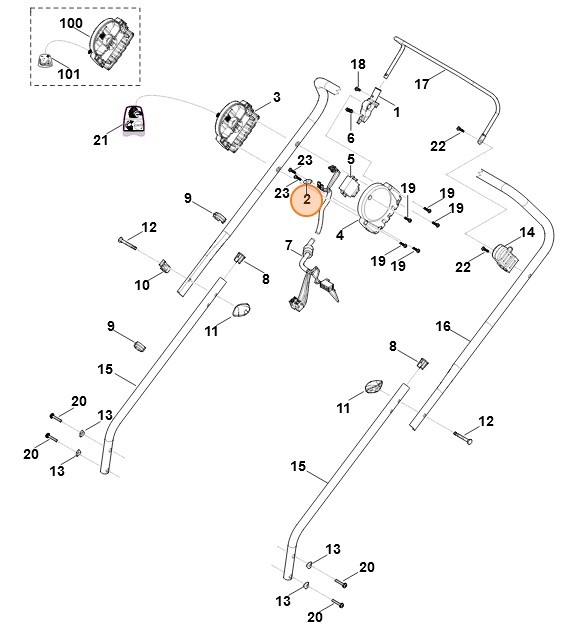 Zaczep przewodu, Stihl 63114300800