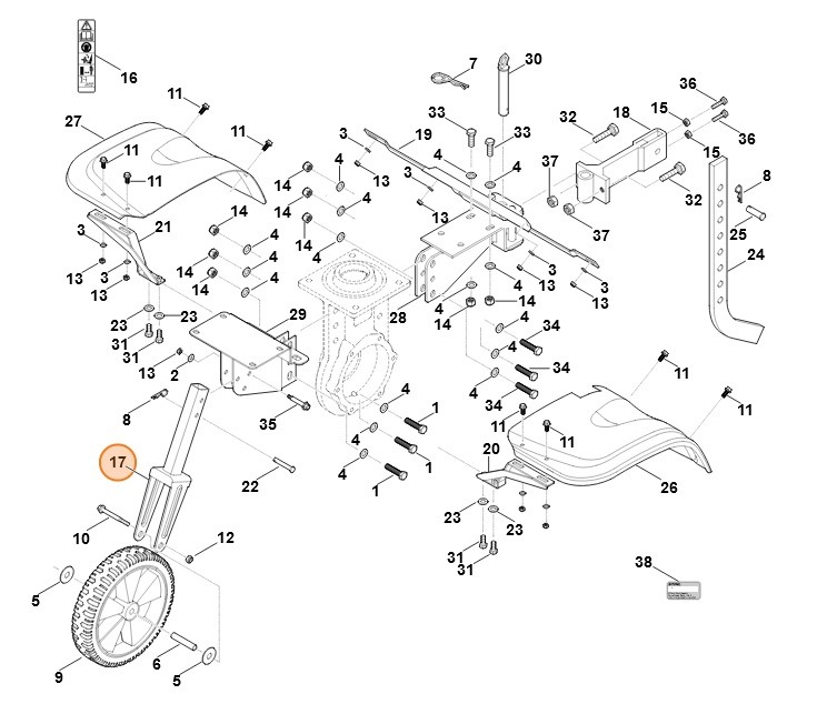 Widełki koła, Stihl 62517102800