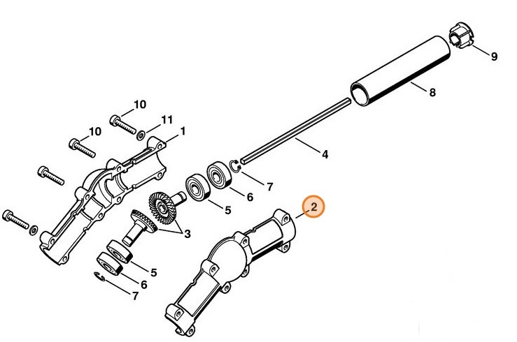 Obudowa przekładni, Stihl 41386410303