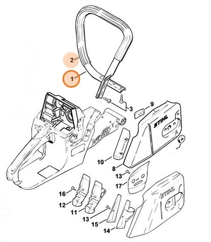 Uchwyt rurowy, Stihl 11197901700