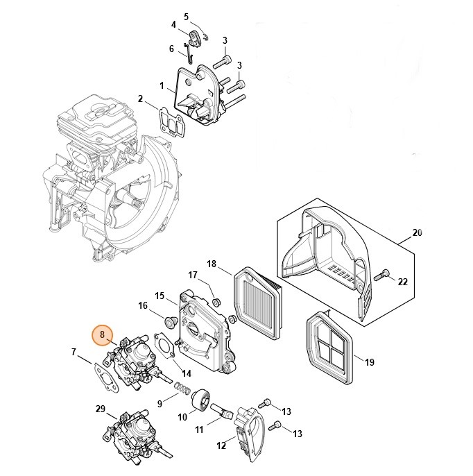Gaźnik 4147/53, Stihl 41471200653