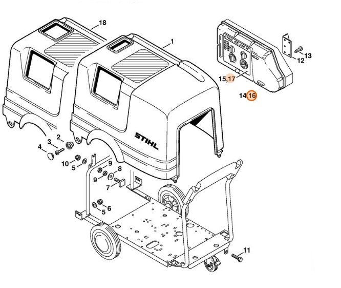 Pokrywa, Stihl 47064303605