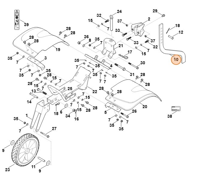 Ogranicznik głębokości, Stihl 62507161400