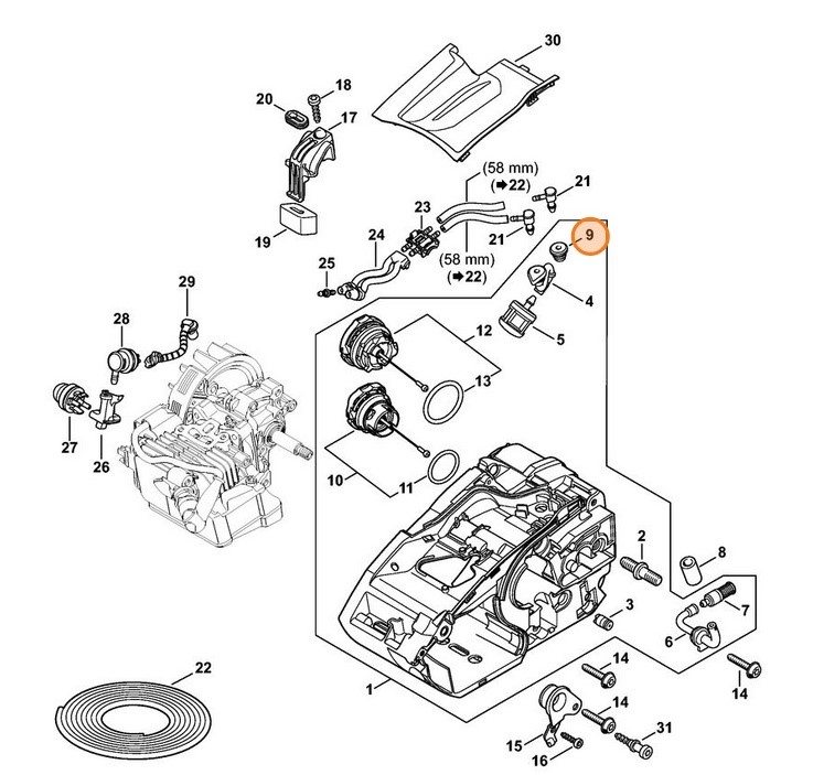 Tulejka, Stihl 11419890600