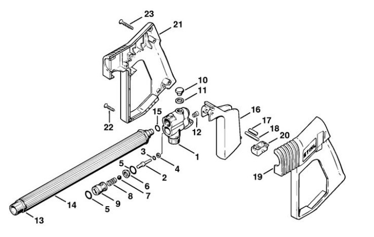 Pistolet, Stihl 49155001305
