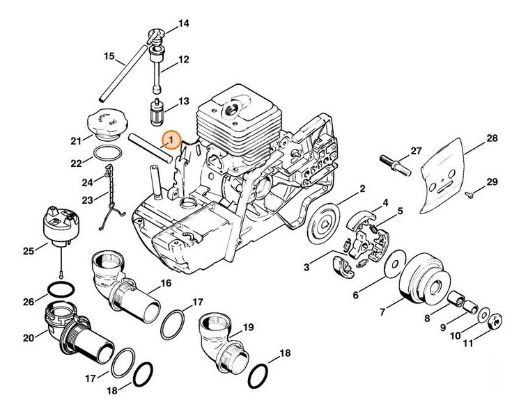 Pręt uszczelniający, Stihl 11060298900
