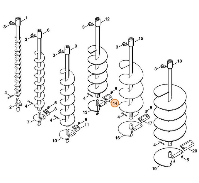 Nóż / noże Ø 120 mm, Stihl 44046823103