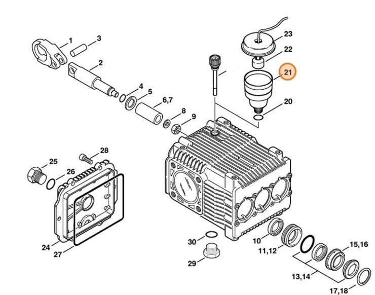 Zbiornik oleju, Stihl 47527038300