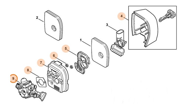 Gaźnik C1M-S203A, Stihl 42411200607