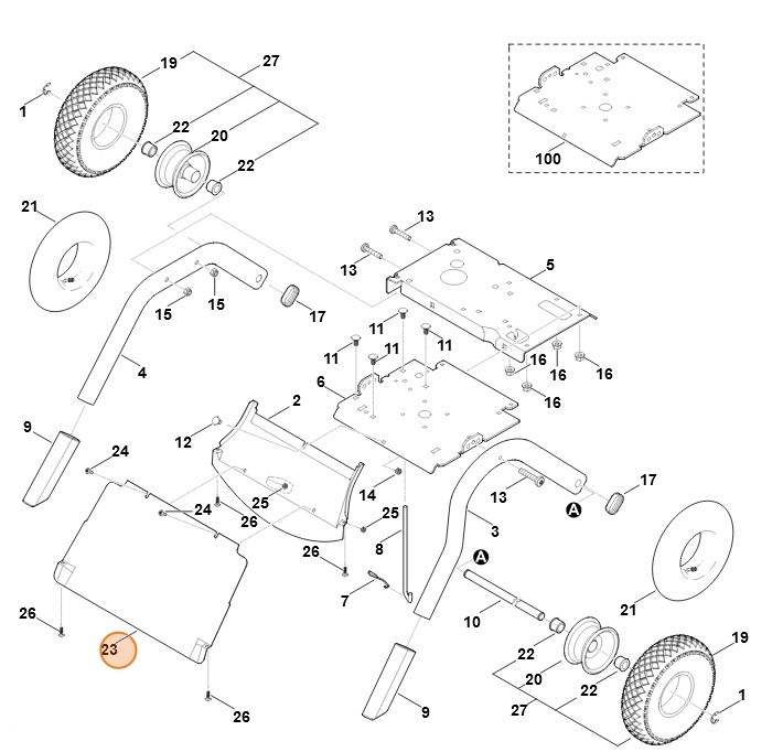Prowadnica blaszana, Stihl 60127014505