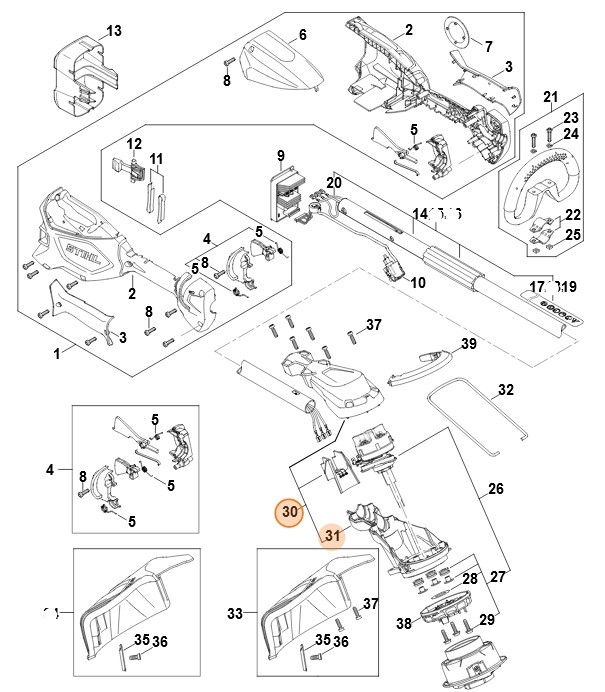 Obudowa silnika, Stihl FA056000801