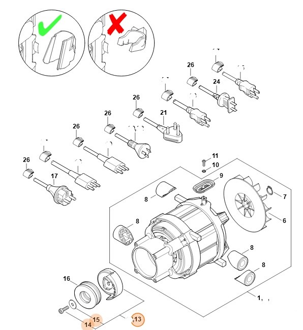 Tarcza zataczająca, Stihl 49507608708