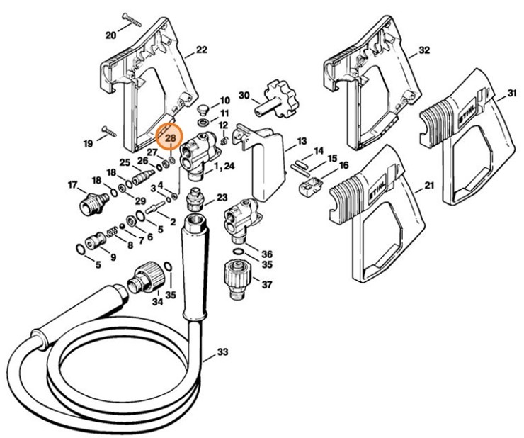 Pierścień uszczelniający, Stihl 49255050800
