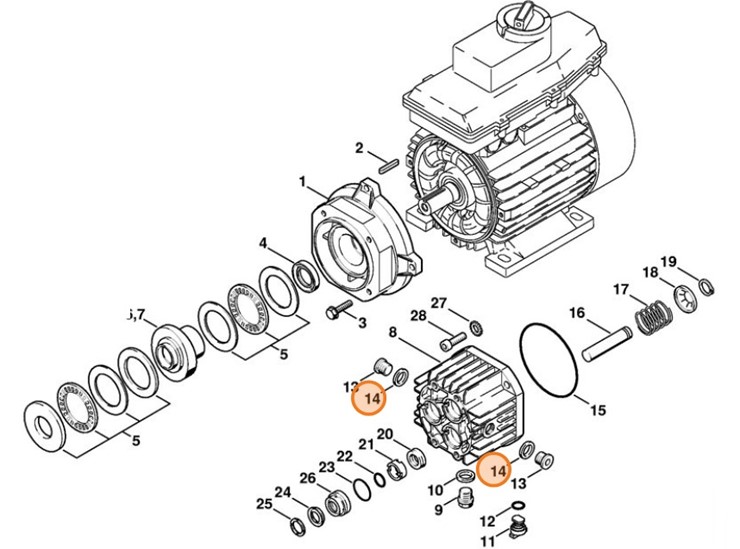 Pierścień uszczelniający 17x23x7, Stihl 96368161837