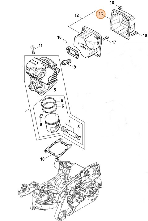 Górna pokrywa, Stihl 11401450803