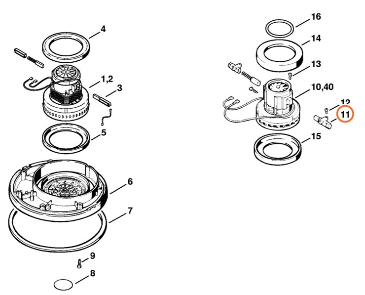 Zestaw szczotek węglowych, 47096002701