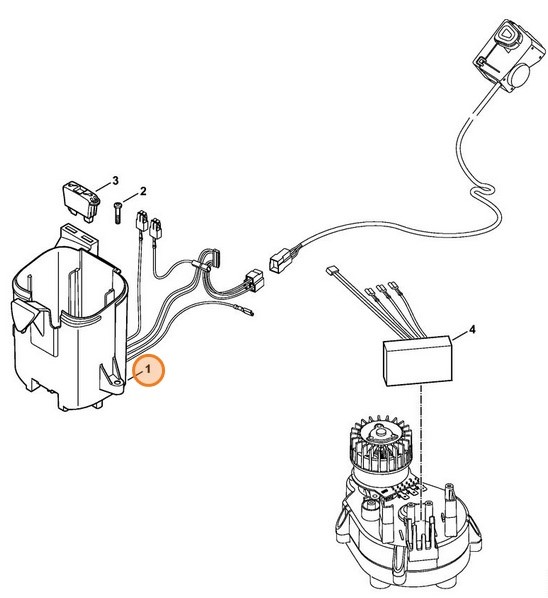Uchwyt akumulatora, Stihl 63384000300