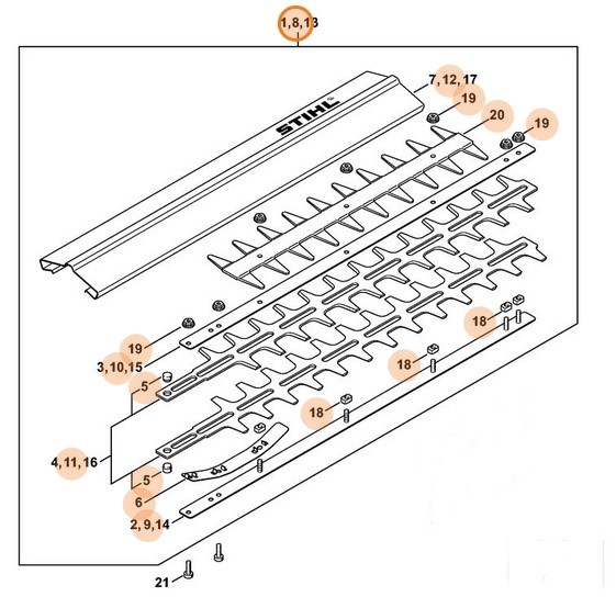 Urządzenie tnące 600 mm / 24", Stihl 42267105903