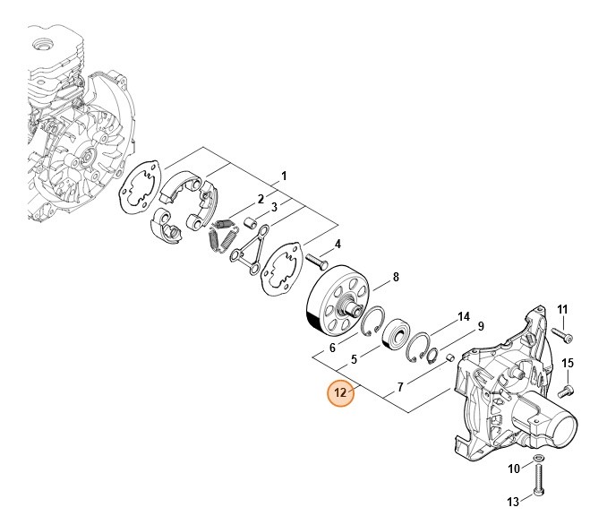 Obudowa sprzęgła, Stihl 41481600610