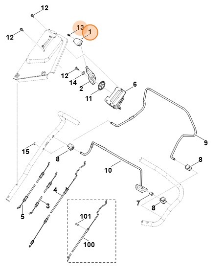 Element uchwytu, Stihl 61701802800