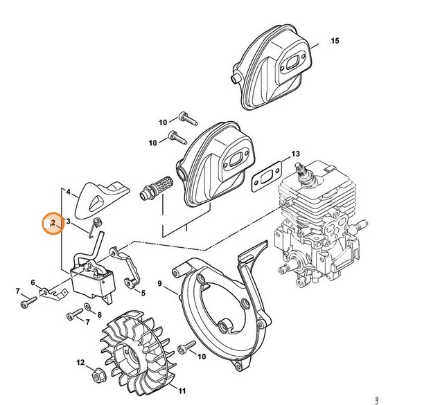 Moduł zapłonowy, Stihl 42414001311
