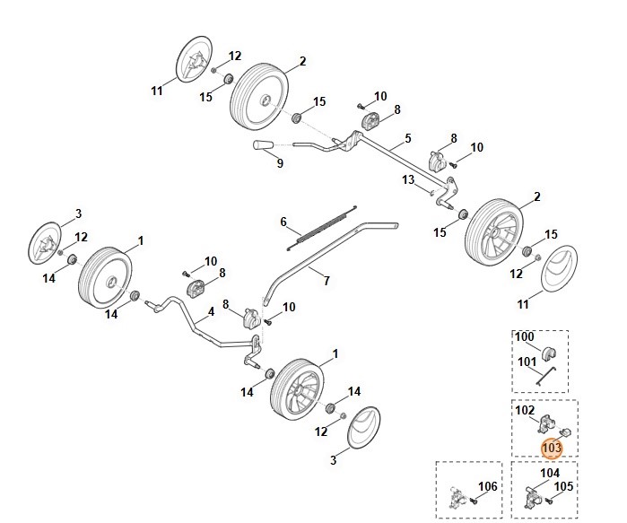 Blokada zabezpieczająca, STIHL 63717060100