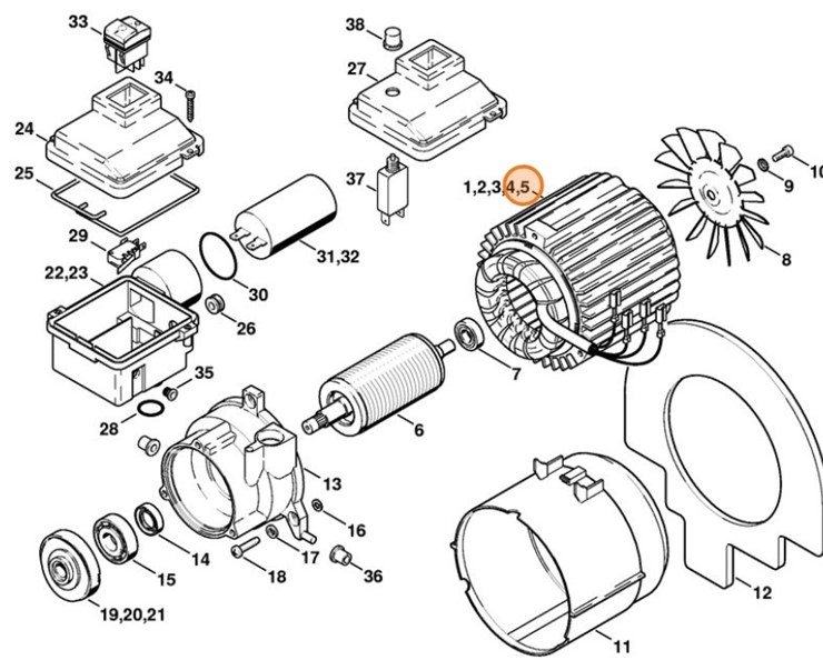 Stojan 220 V/60 Hz, Stihl 47336000504