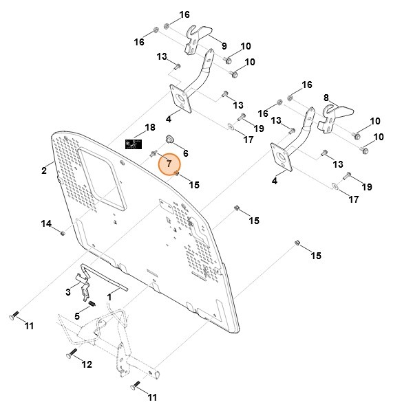 Sworzeń zabezpieczający, Stihl 61707632310