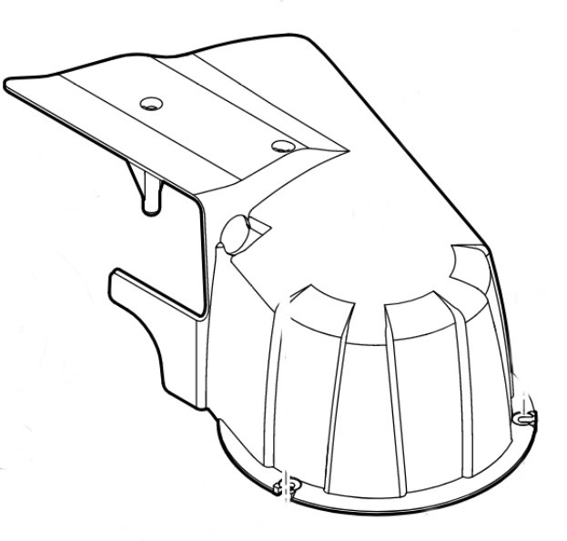 Pokrywa ochronna, str. lewa, Stihl 61607802000