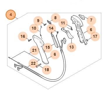 Rękojeść manipulacyjna, Stihl 41407901305