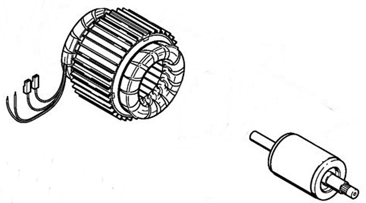 Silnik elektryczny 230 V/50 Hz, Stihl 47196000203