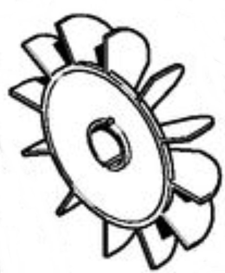 Koło łopatkowe wentylatora, Stihl 47266073000