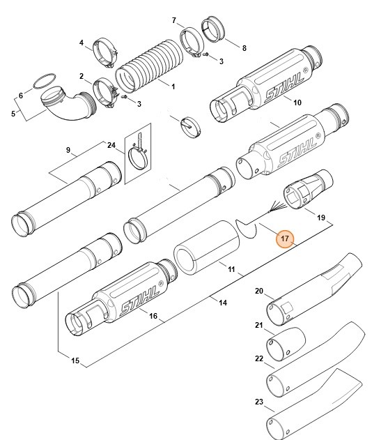 Odprowadzenie, Stihl 42827407103
