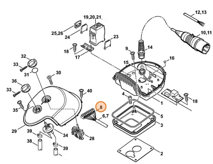 Listwa zaciskowa, Stihl 47474301900