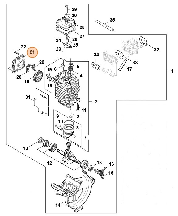 Pokrywka, Stihl 41800381301
