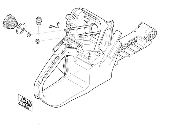 Obudowa zbiornika paliwa, Stihl 11243500808