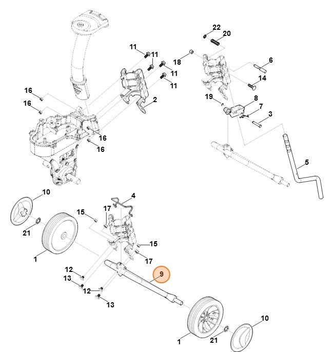Oś, Stihl 62417407400
