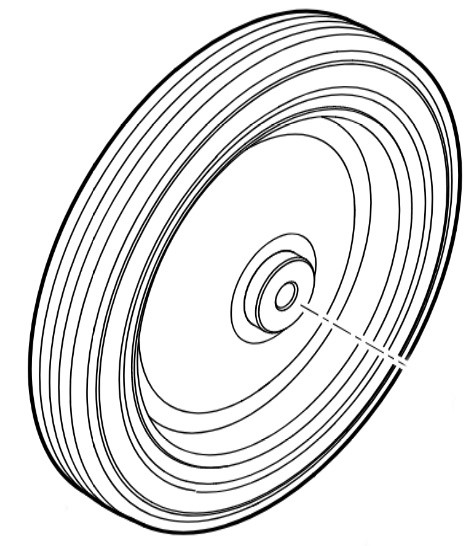 Koło kompl., Stihl 62517401402