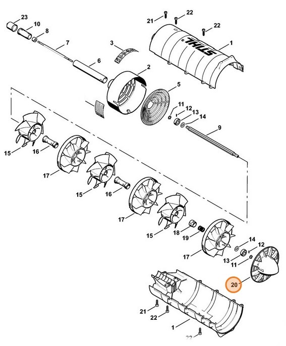 Stożek dyszy wylotowej, Stihl 46067610300