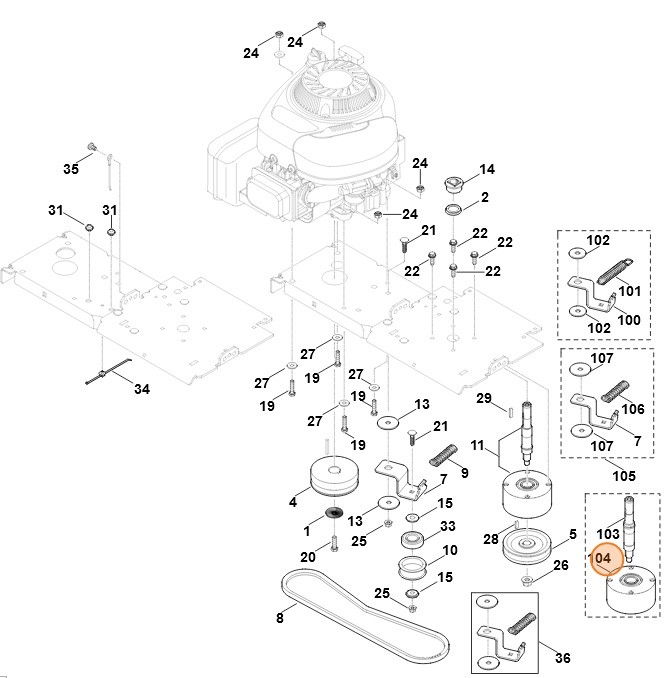 Kołnierz łożyska, Stihl 60127004800
