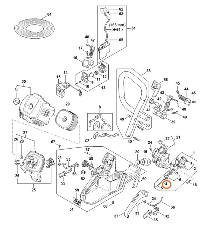 Blaszany element zestykowy, Stihl 11474317002