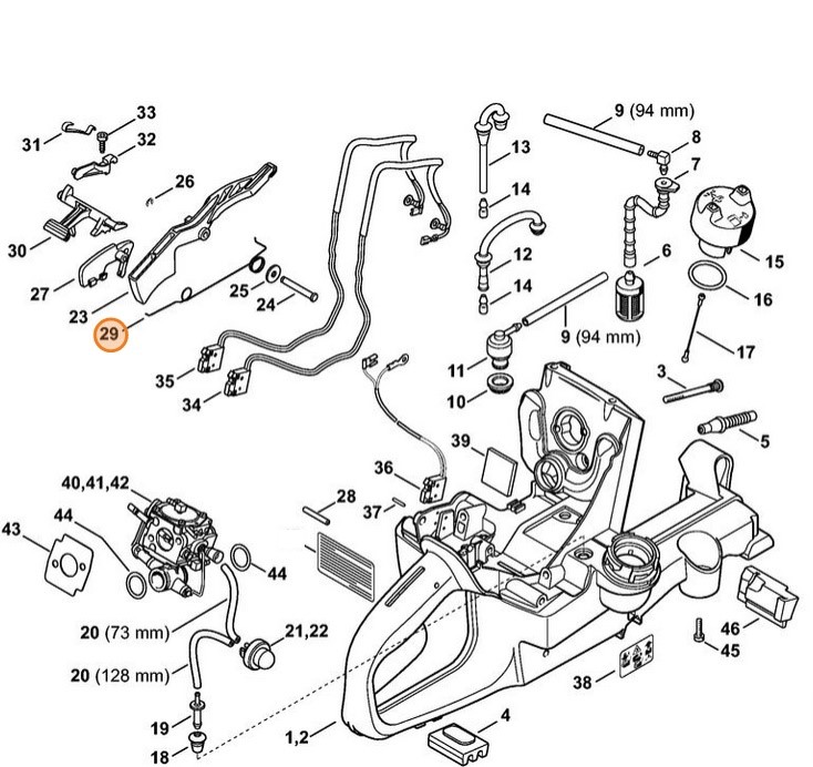 Sprężyna ramieniowa, Stihl 42241824500