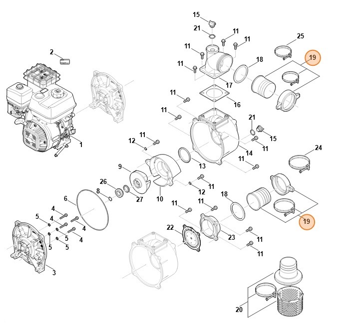 Zestaw elementu łączącego, Stihl VB050071900
