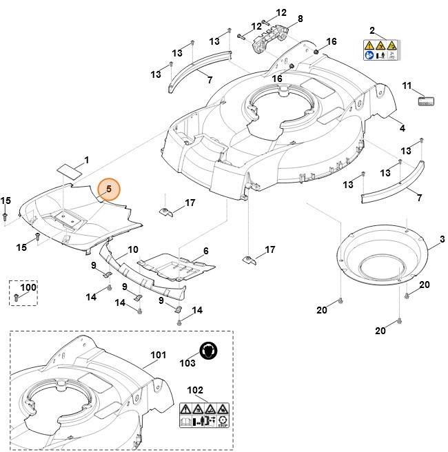 Pokrywa, Stihl 63837060700