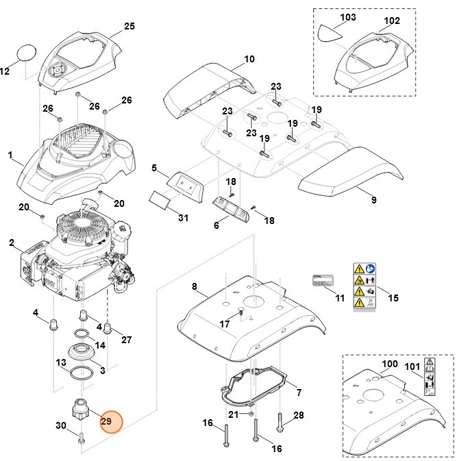 Tulejka, Stihl 62417161500