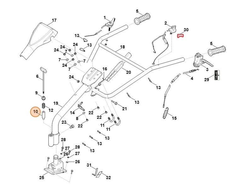 Sworzeń, Stihl 62507162000