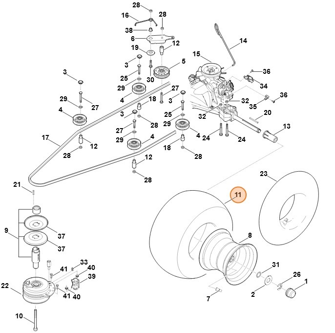 Opona 18x8,5-8, Stihl 61707049525